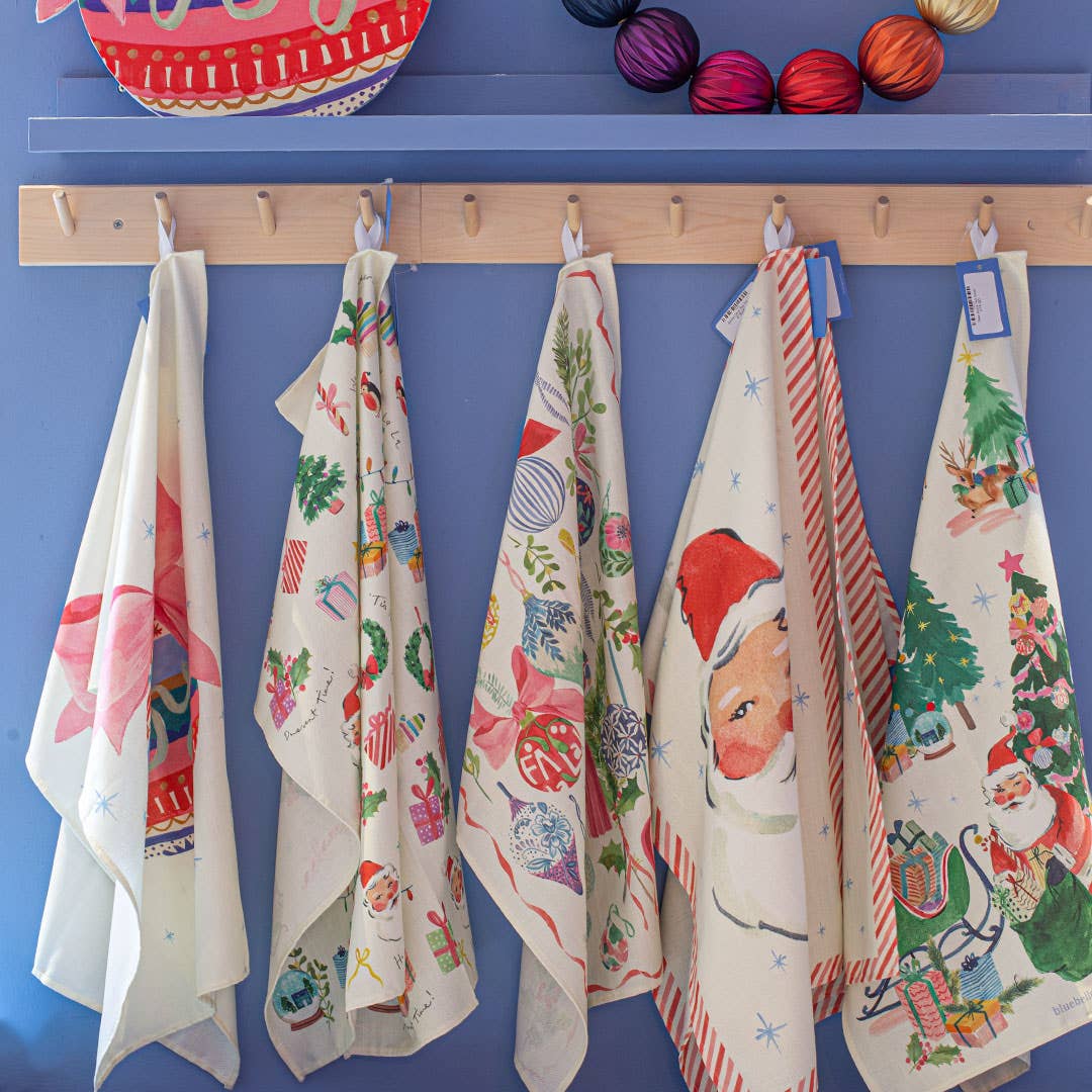 Deer Santa - Christmas Tea Towel