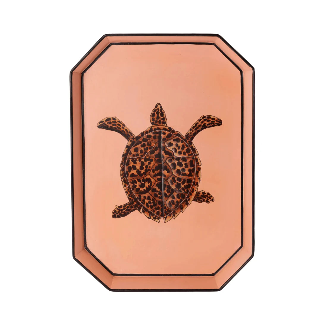 Les Ottomans Turtle Hand Painted Tray