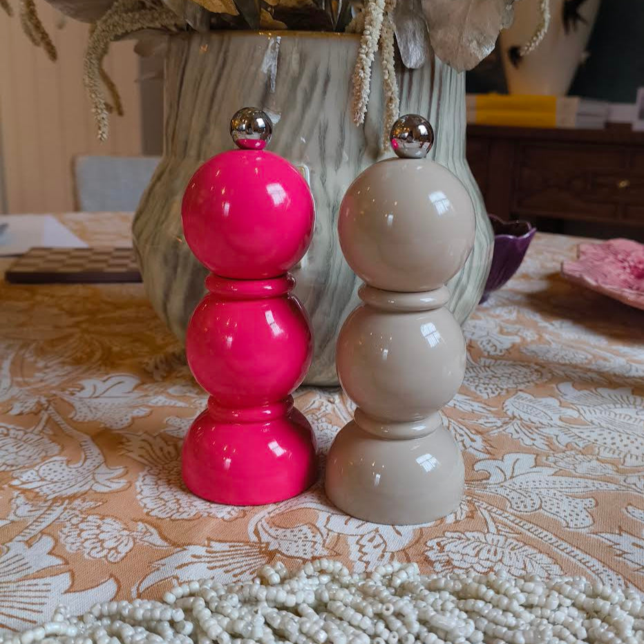 Cappuccino Bobbin Salt & Pepper Mill - Addison Ross
