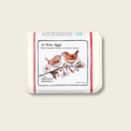 box with two birds and the words 12 wren eggs