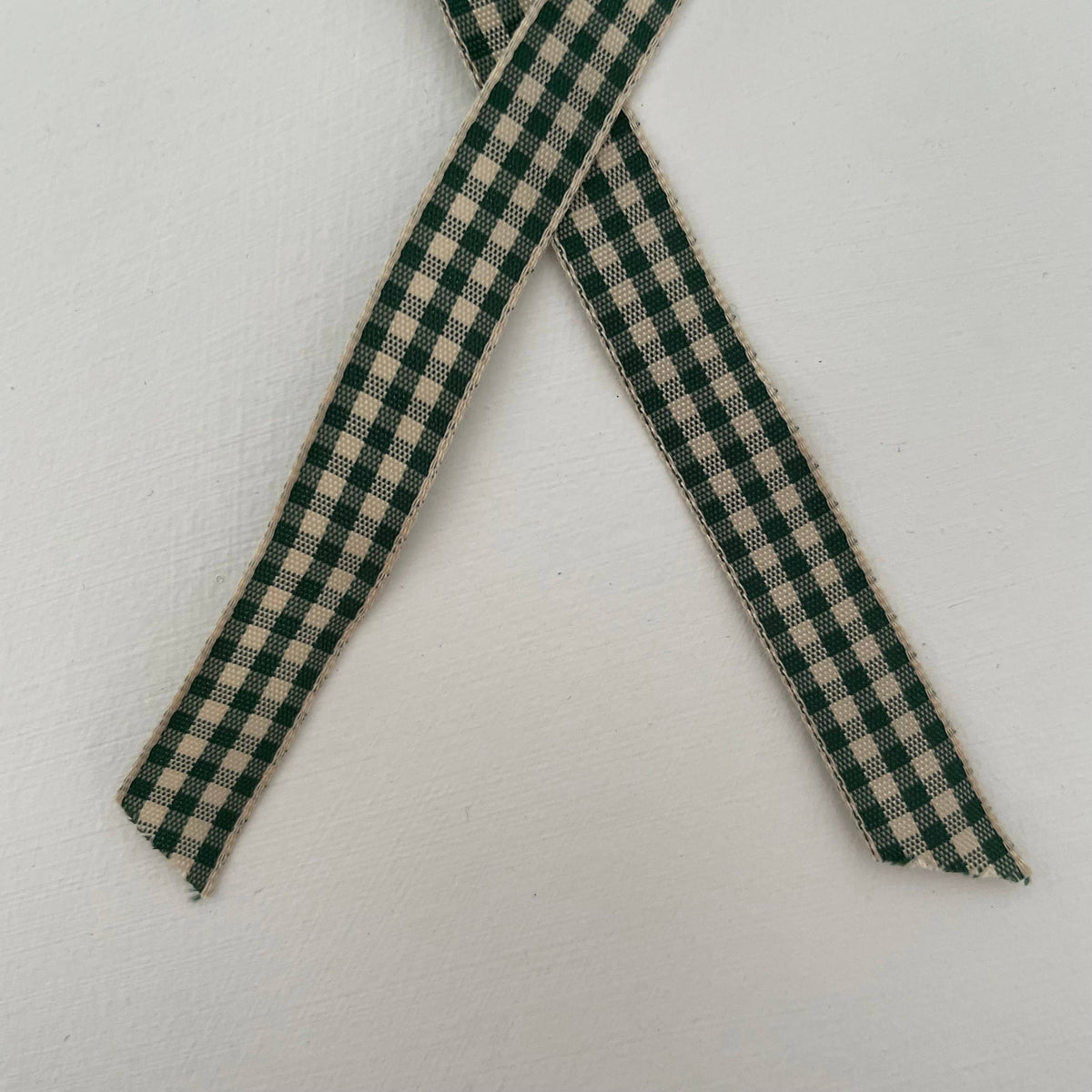 1 3/4" flat top brass bell ornament 33 colors gingham ribbon