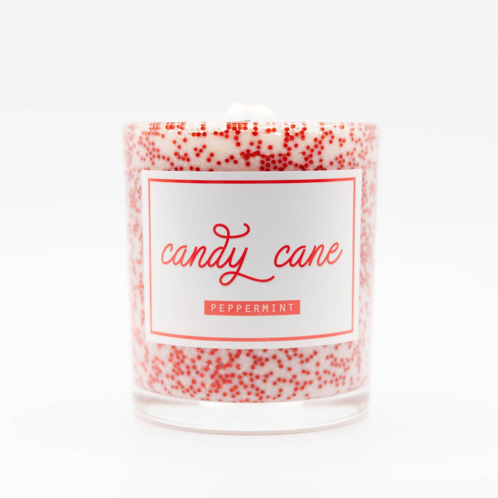 Candy Cane Christmas Candle