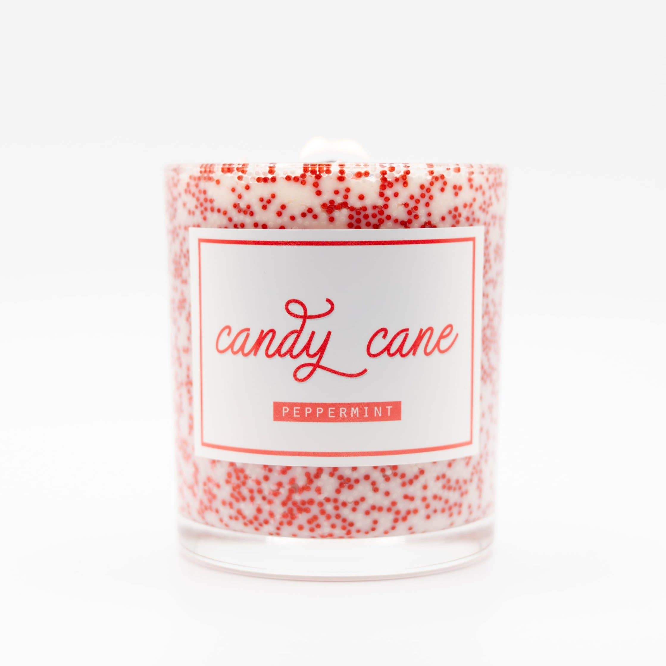 Candy Cane Christmas Candle