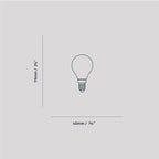 Porcelain I E14 LED Bulb