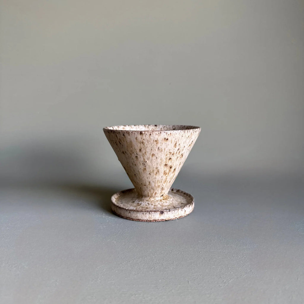 Ceramic filter on a gray background