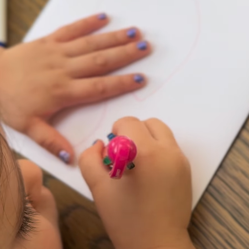 Child drawing art for embroidery