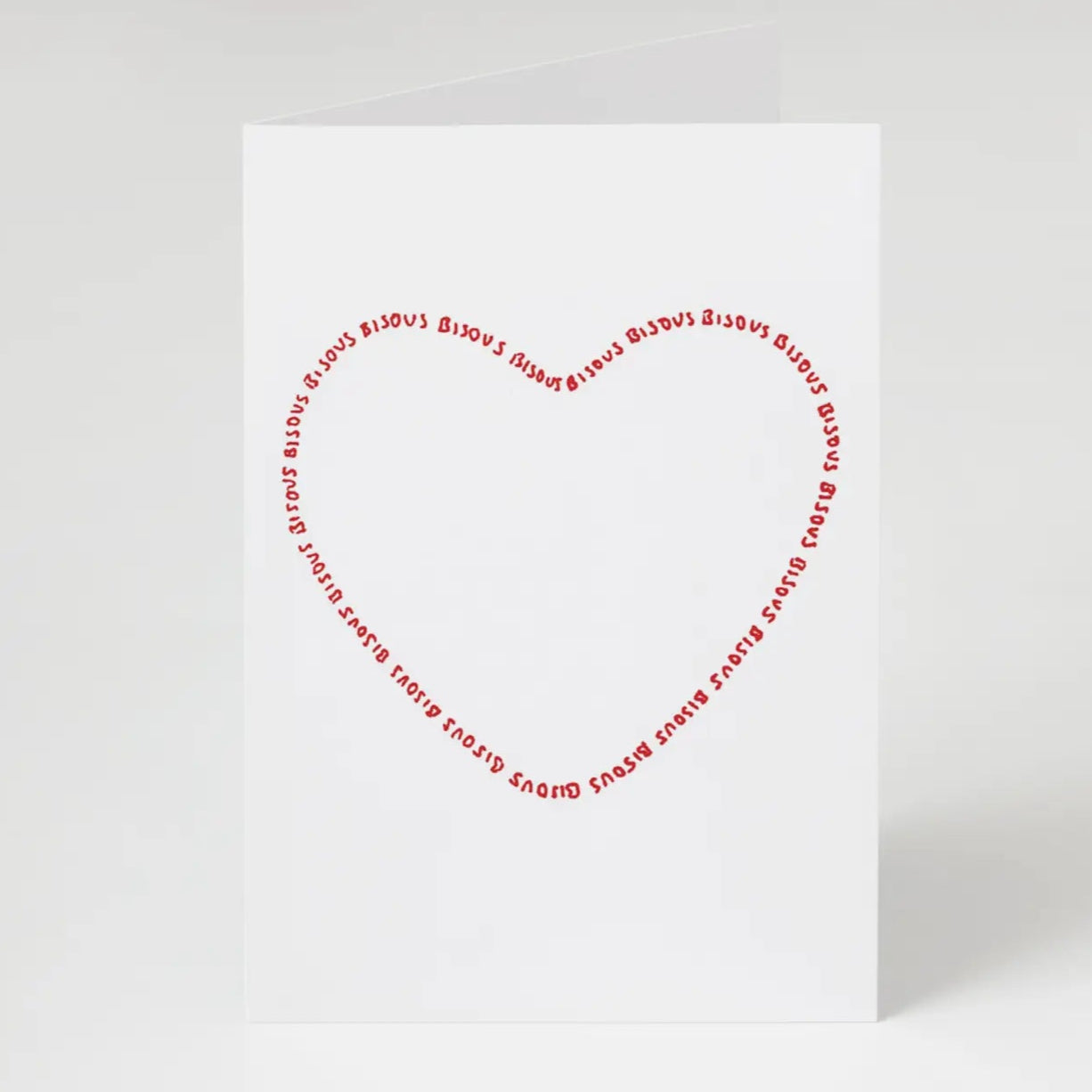 Bisous Greetings Card