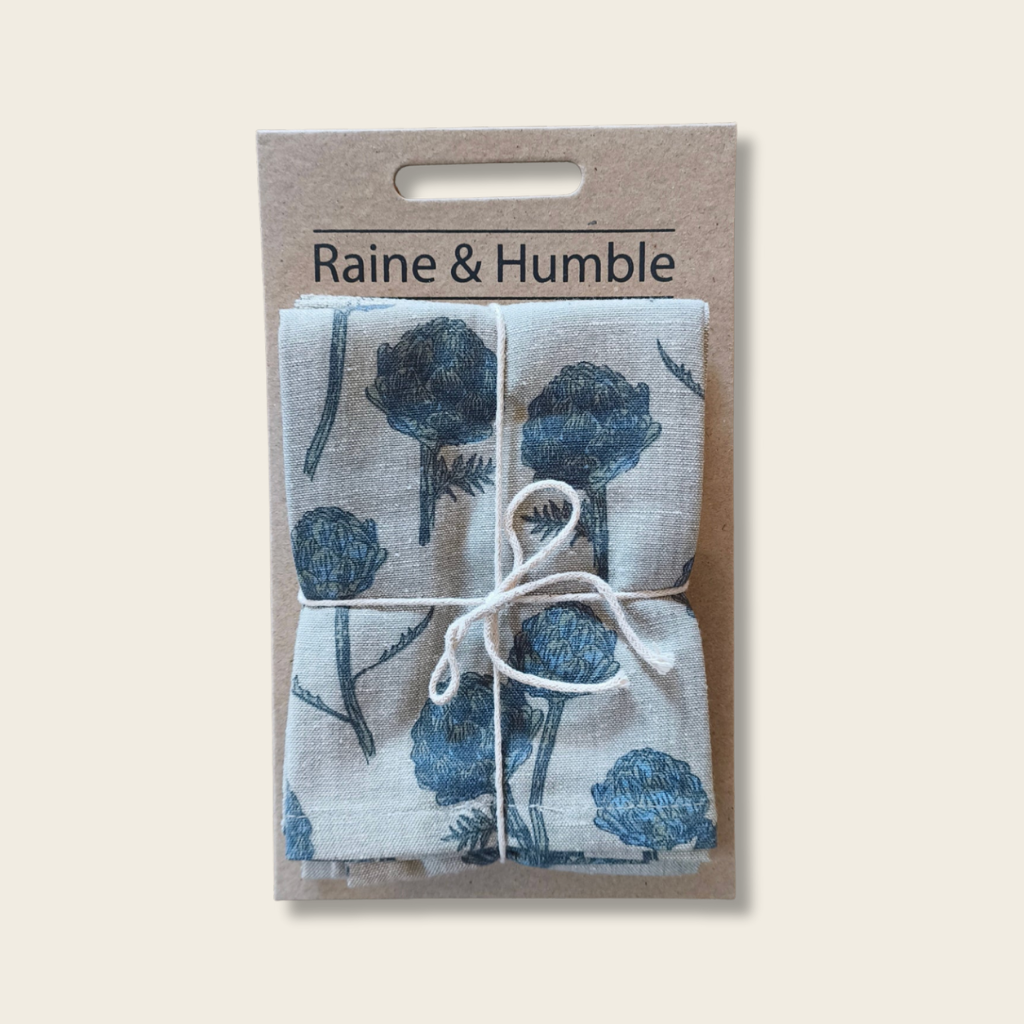 Artichoke & Stripe Tea Towel - Set of 2