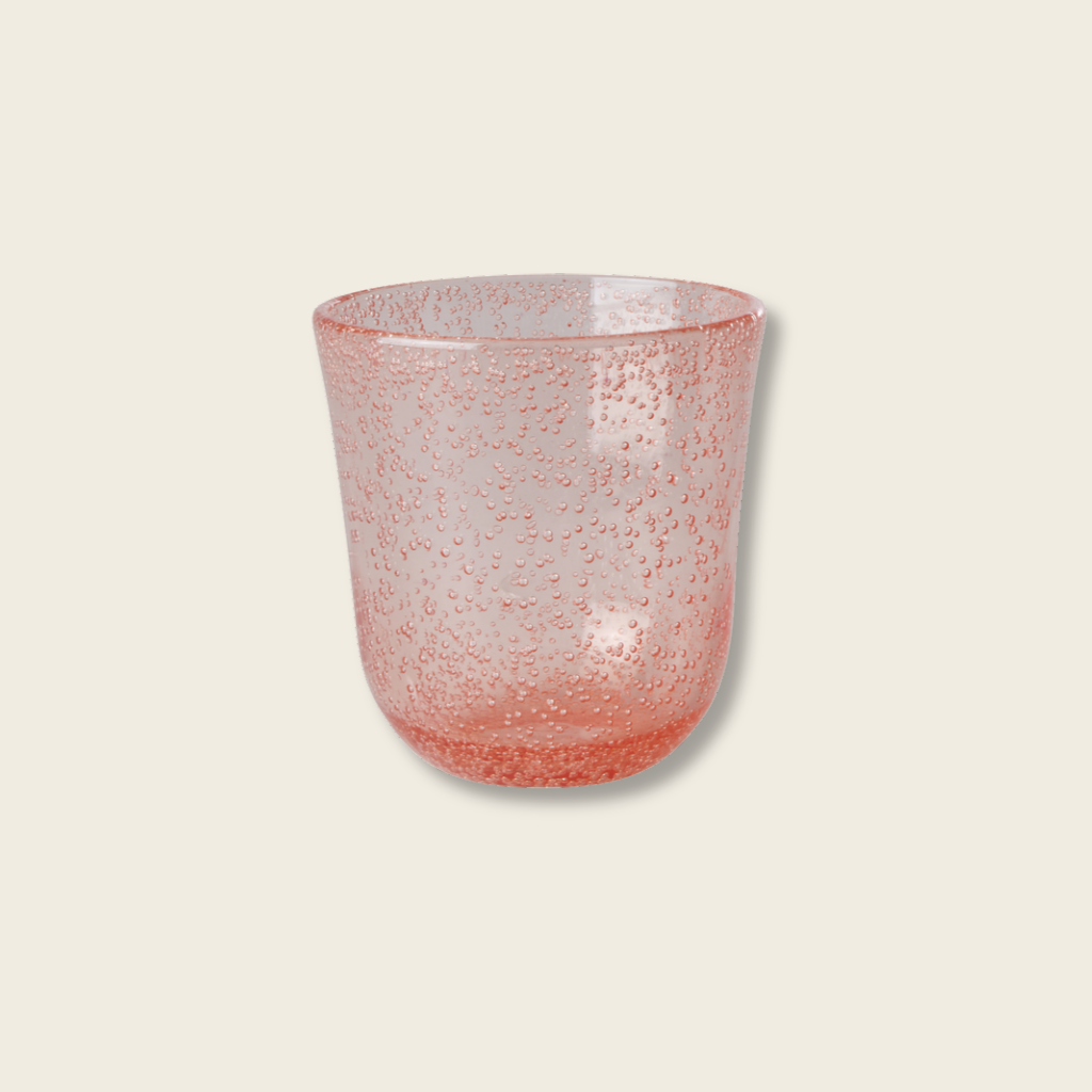 Acrylic Tumbler - Peach - Bubble Design
