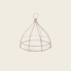 White Abaca Mesh Food Cover - Small Dome