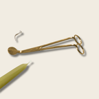 Gold plated stainless steel wick trimmer