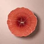 Bordally hollyhock orange snack plate
