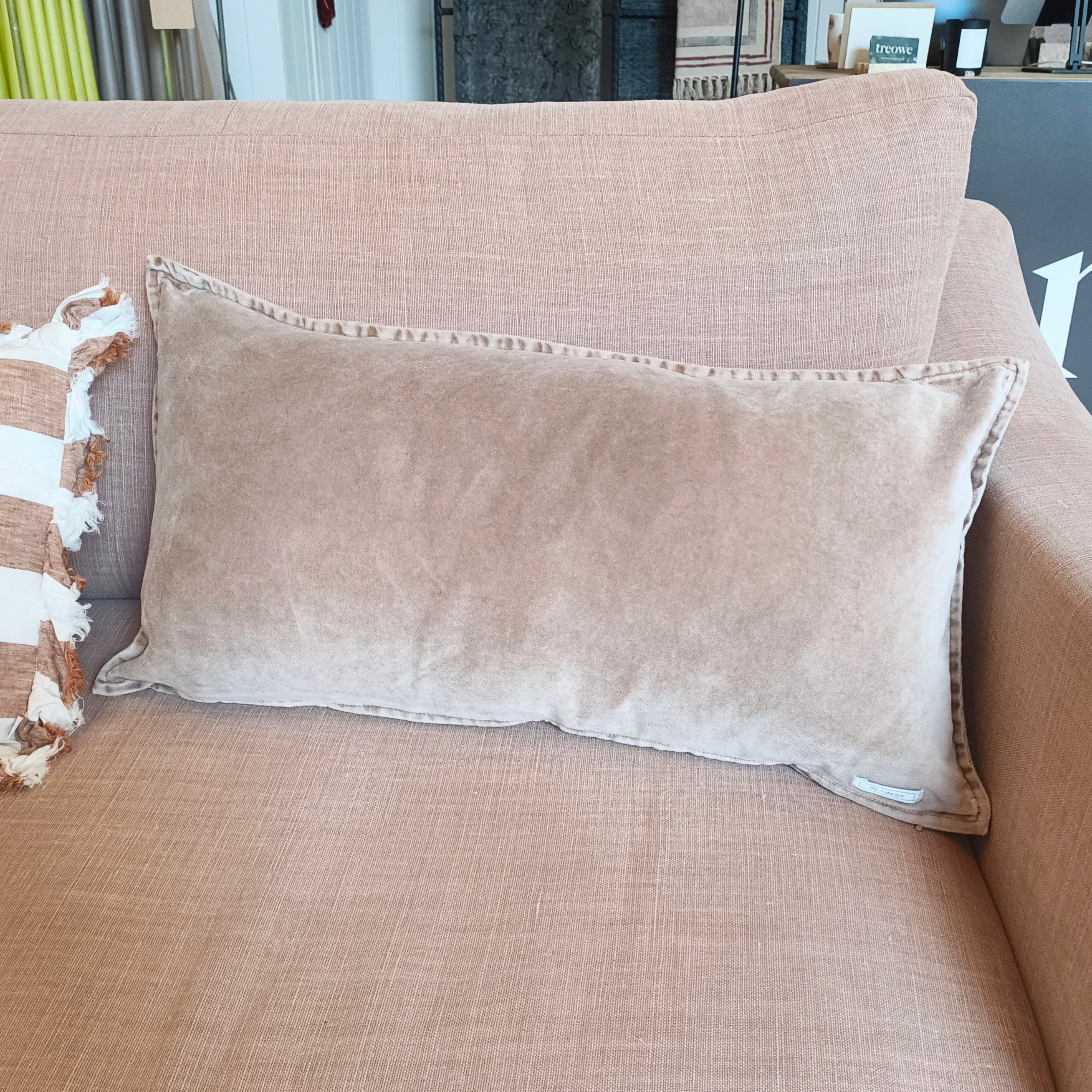 Velvet Pip Cushion Cover - 60x30cm