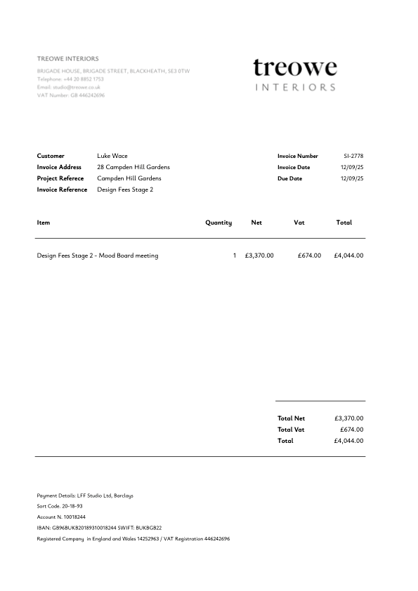 Design Services - Stage 2