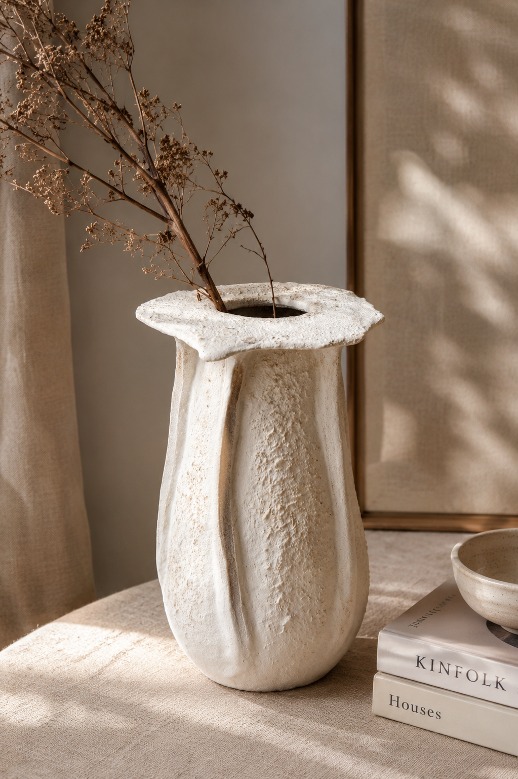 Sculptured Hand-made Ceramic vase - Jenny Bailey