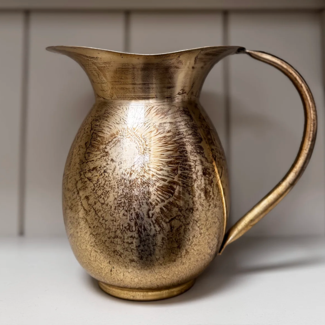 Large brass jug