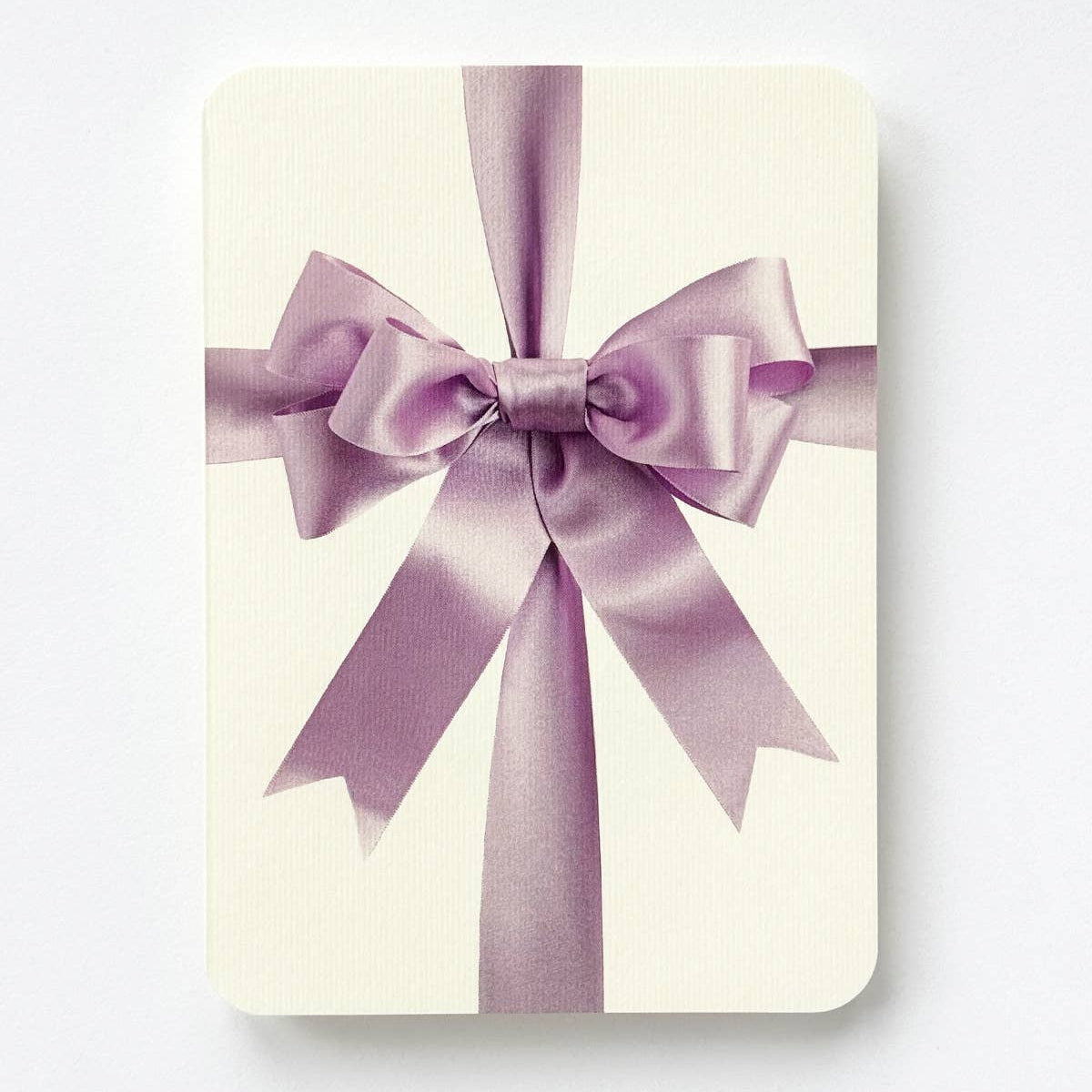Lavender Bow Greeting Card
