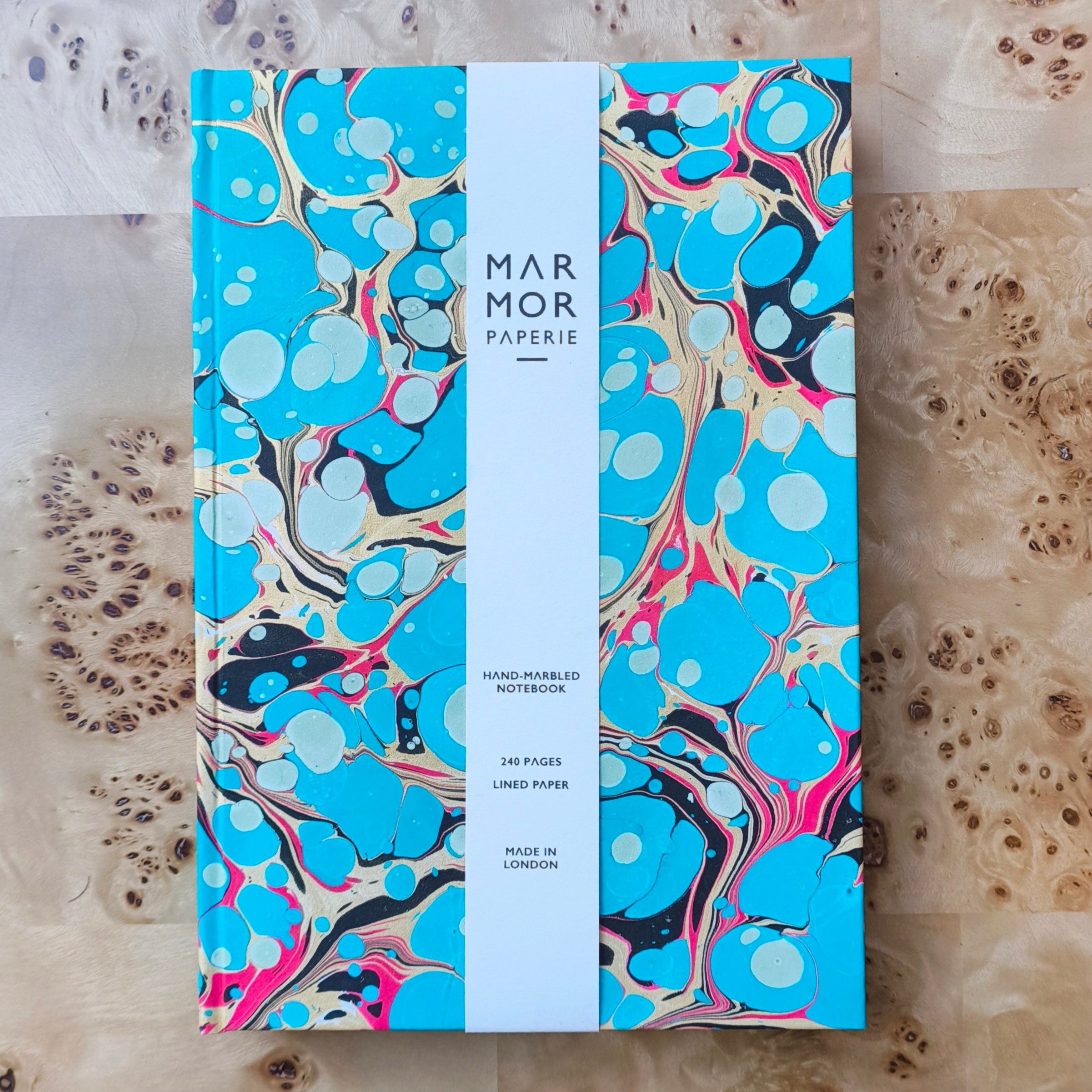 Marbled Stone A5 Lined Notebook - Marmor Paperie