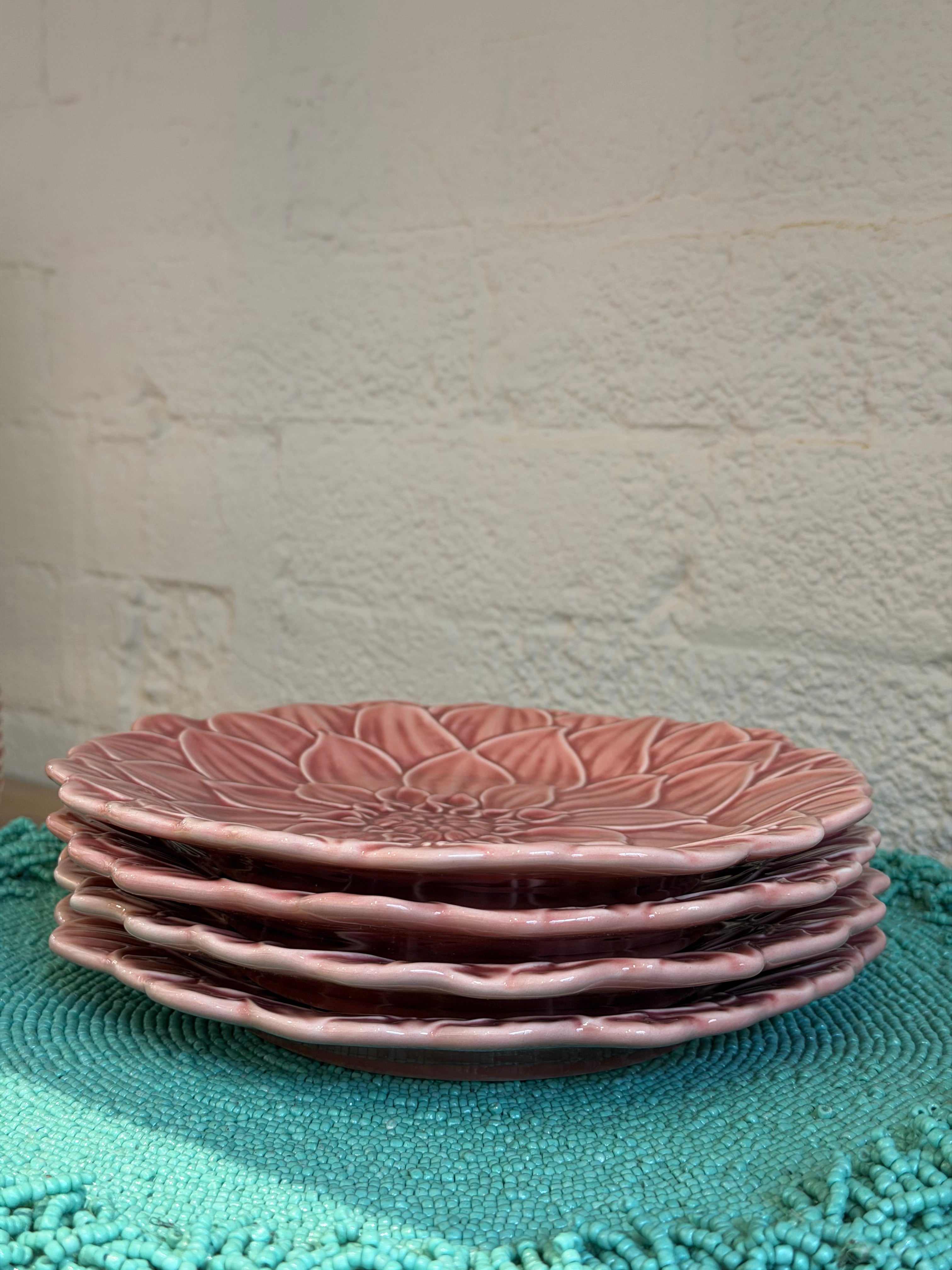 Dahlia Maria Flor Dessert Plate - Bordallo Pinheiro