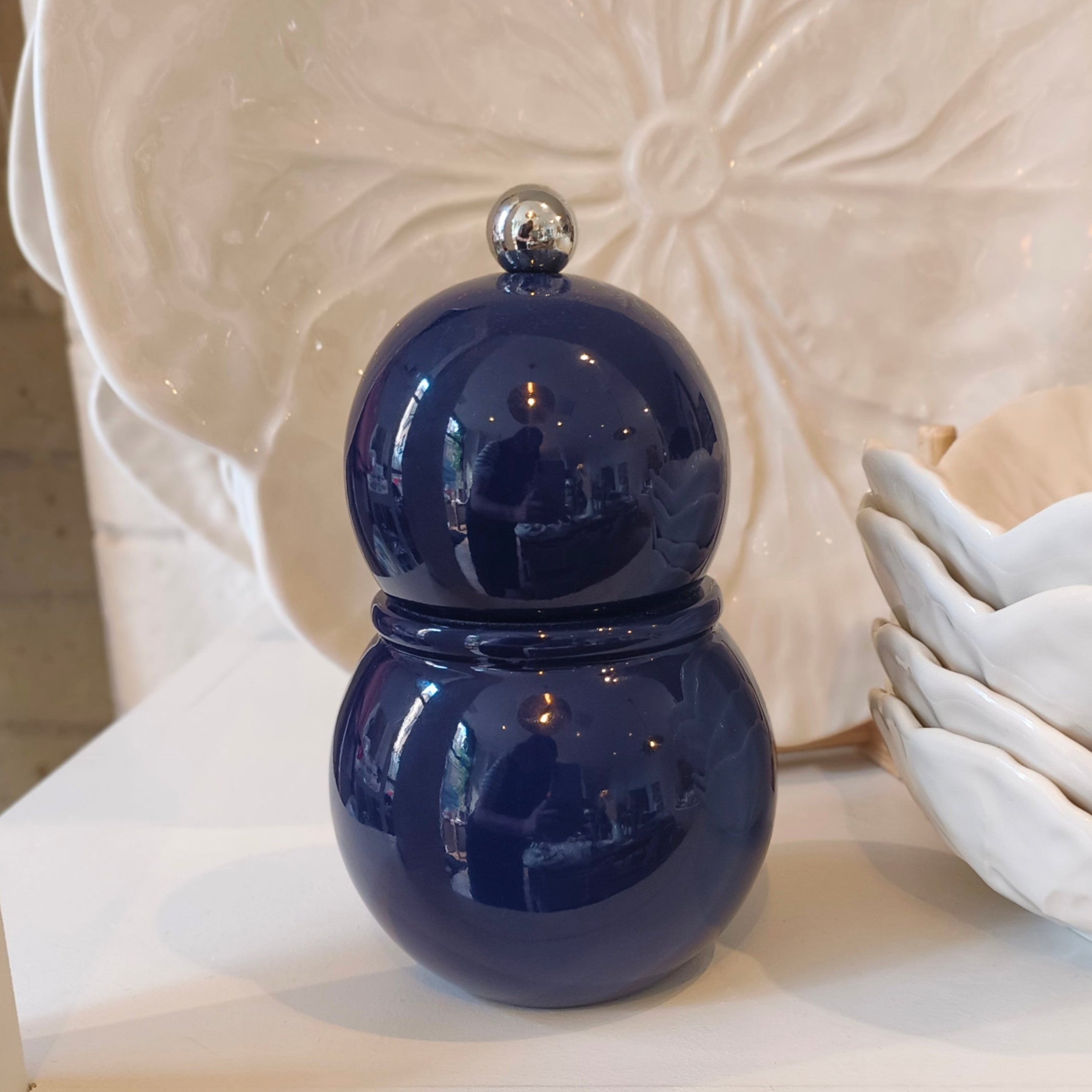Navy Chubbie Salt & Pepper Mill - Addison Ross