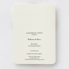 Peach Bow Greeting Card 