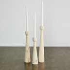 Pine Tapered candle holders