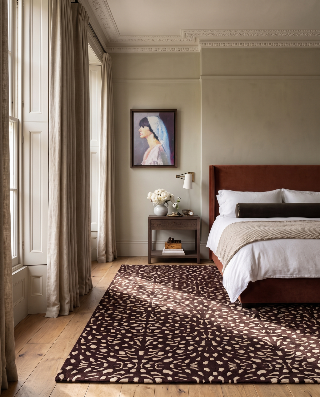 Pluma Hand Tufted Rug in Mulberry
