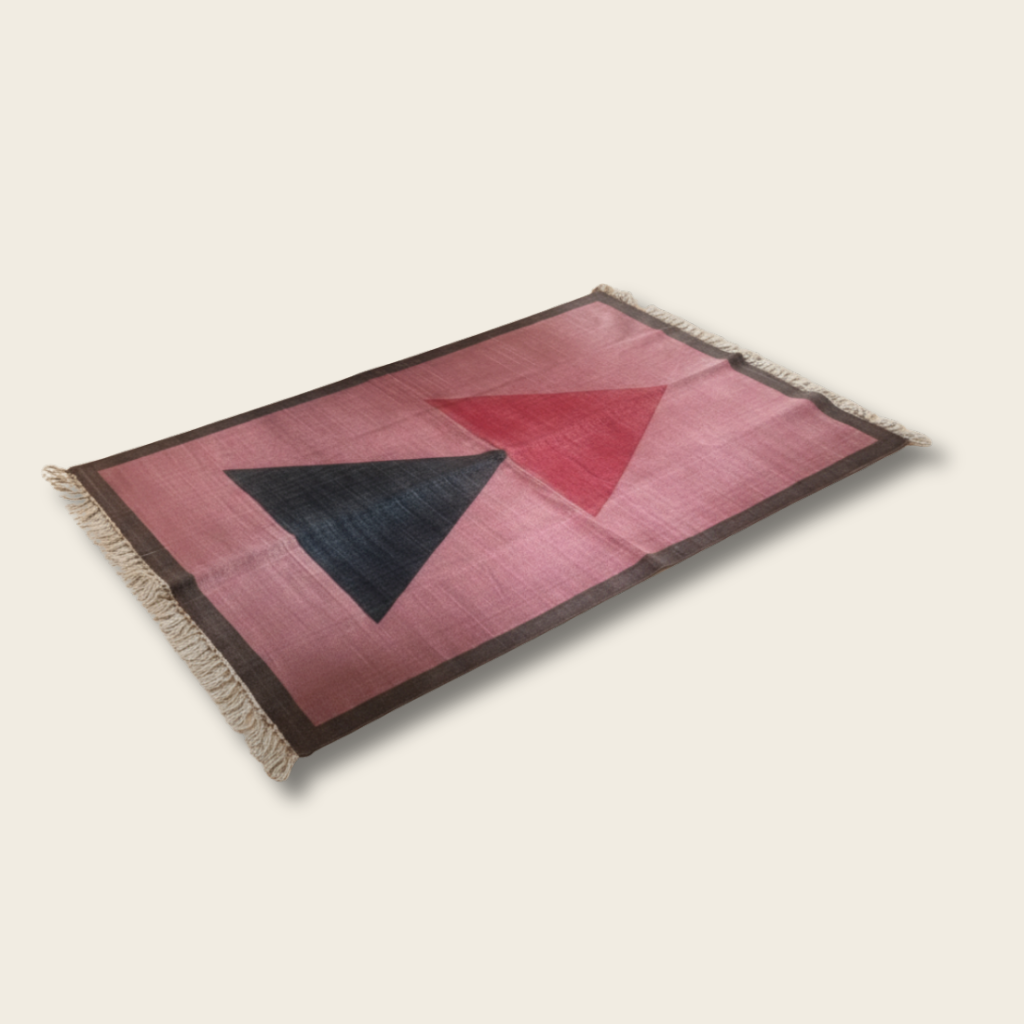 Handmade Cotton Flatweave Rug