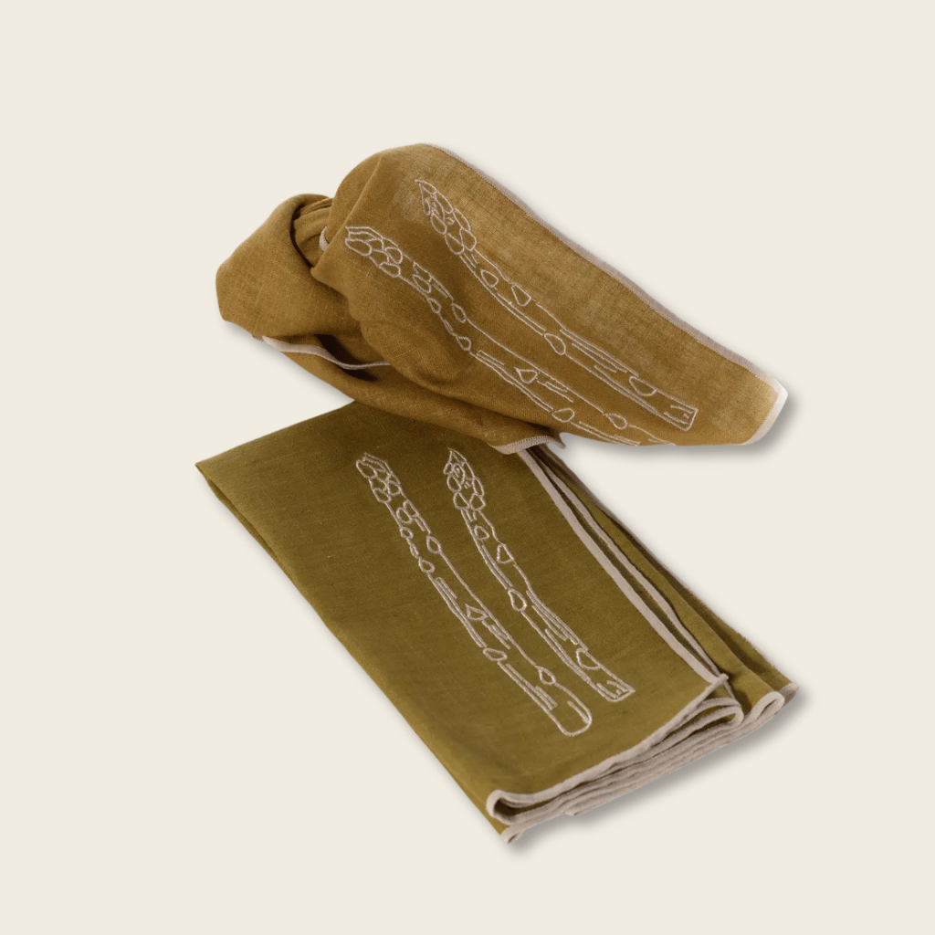 Linen Blend Napkins - Asparagus (set of 2) - MÆGEN