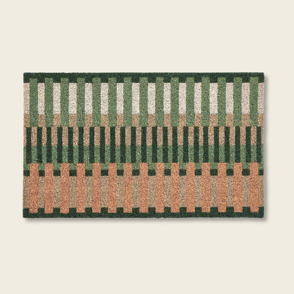 Printed Coir Broken Stripe Doormat