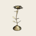 Delicate Flower Metal Candle Holder - Daisy
