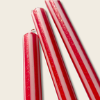 Red and Gold Dip Dye Candles Trio