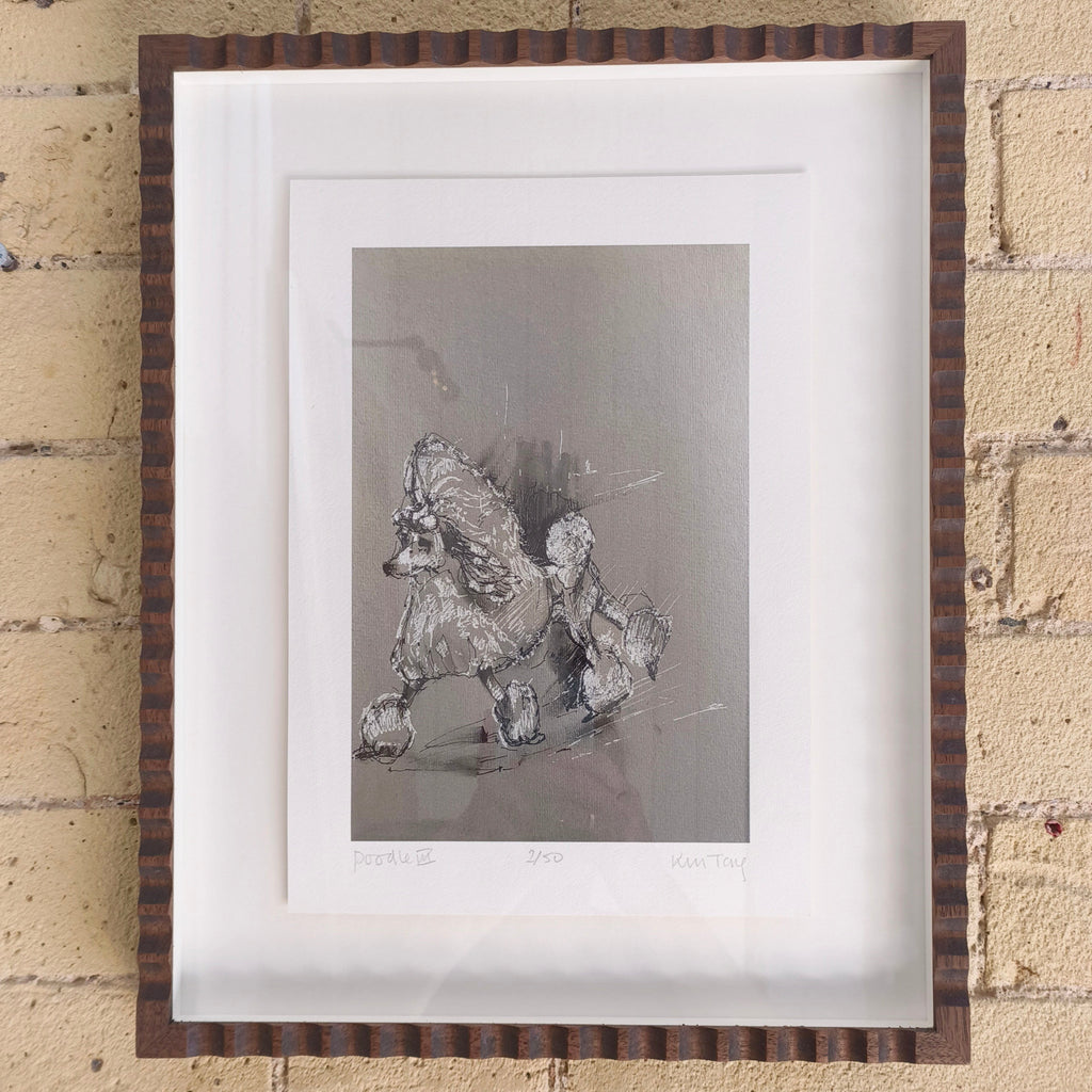 running poodle print by kim tong