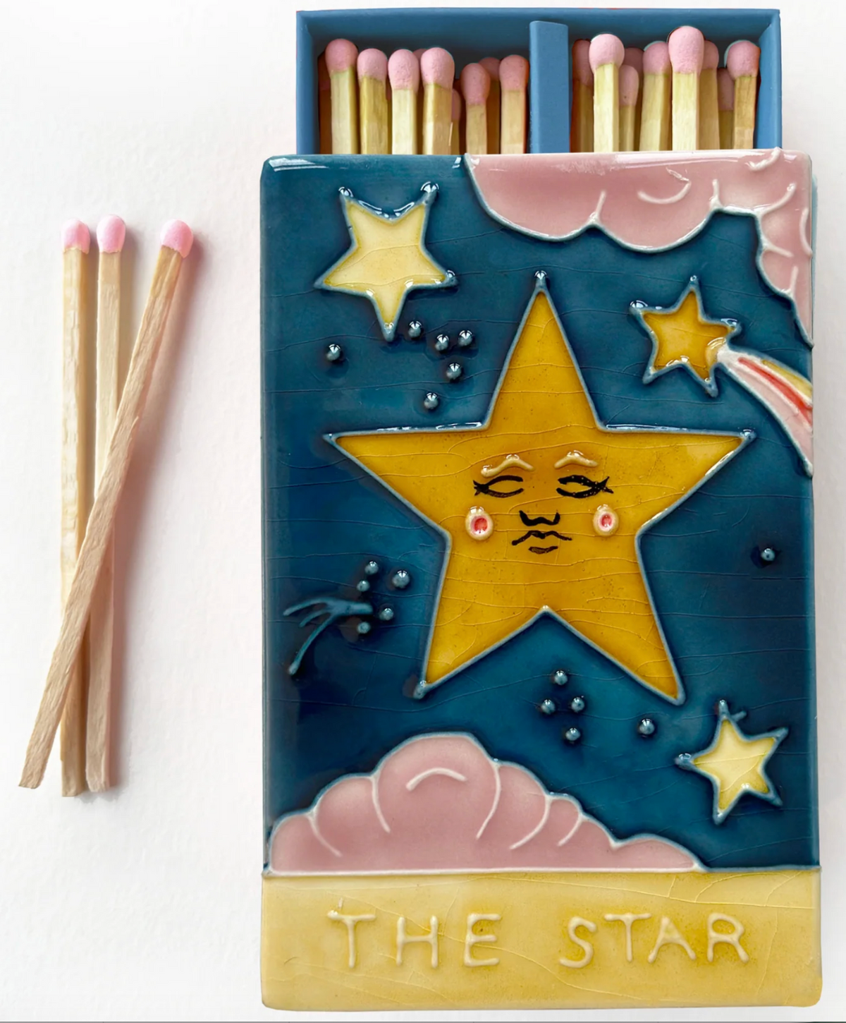 Ceramic Match Box - The Star