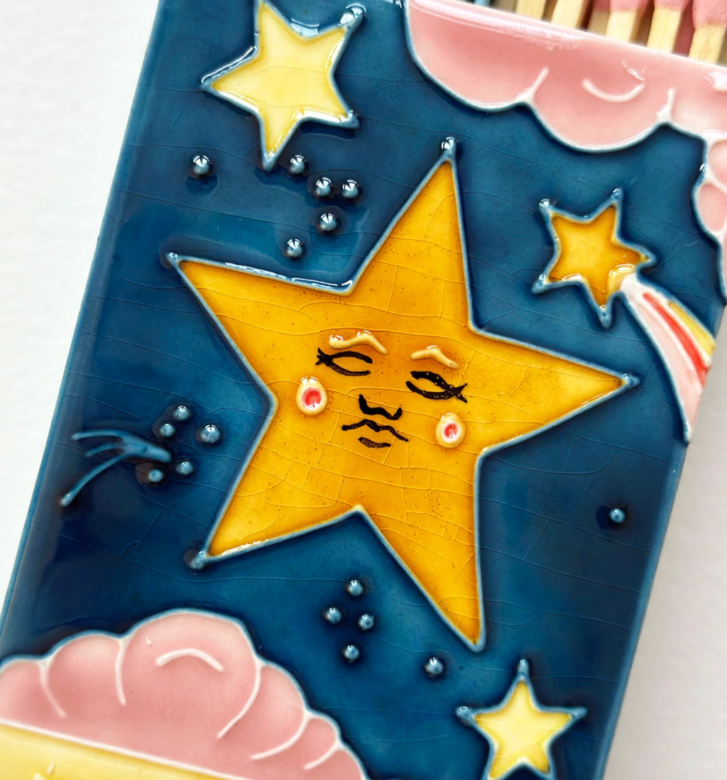 Ceramic Match Box - The Star