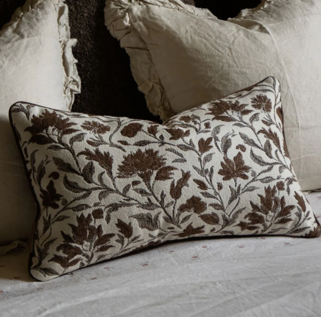 Thea Brown Print Cushion Cover