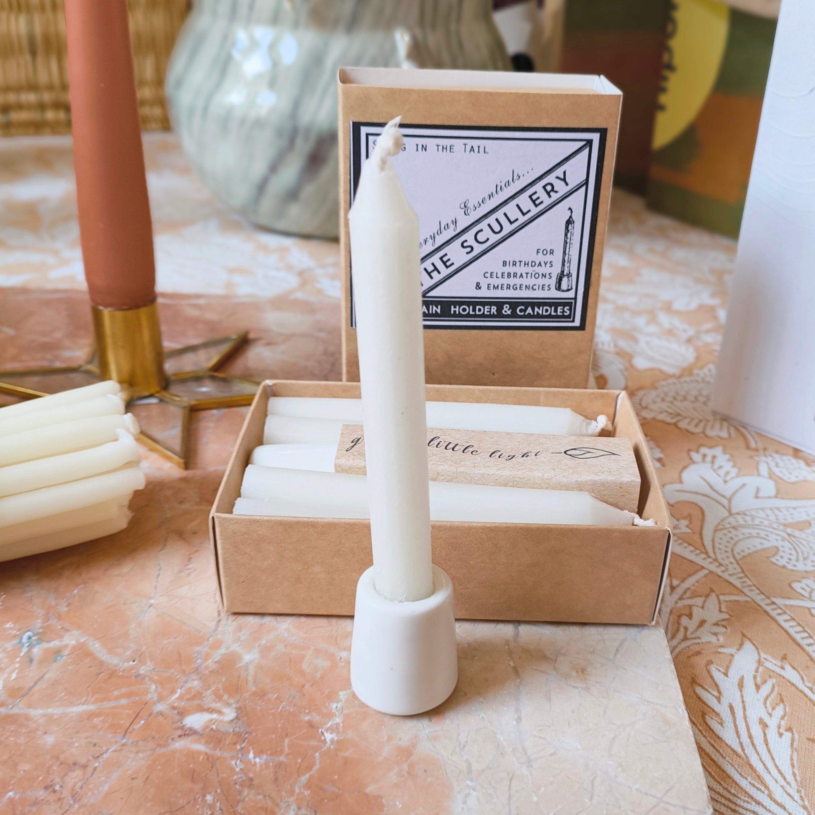 Scullery Boxed Mini Candles & Holder