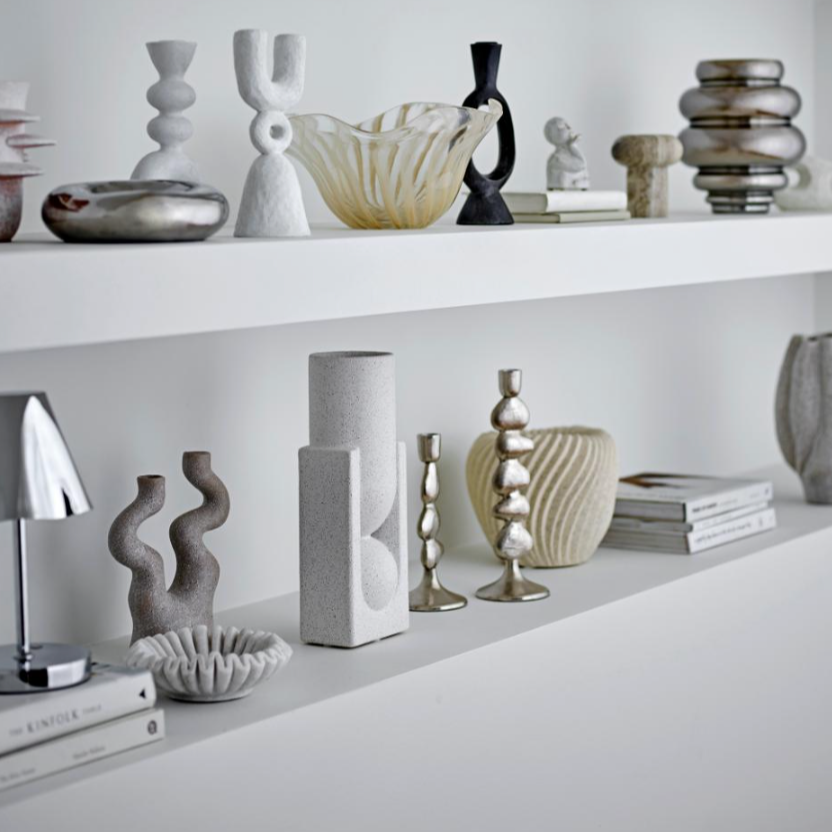 Silver Metal Rechargeable Portable Lamp