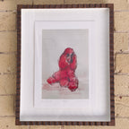 sitting poodle print by Kim Tong