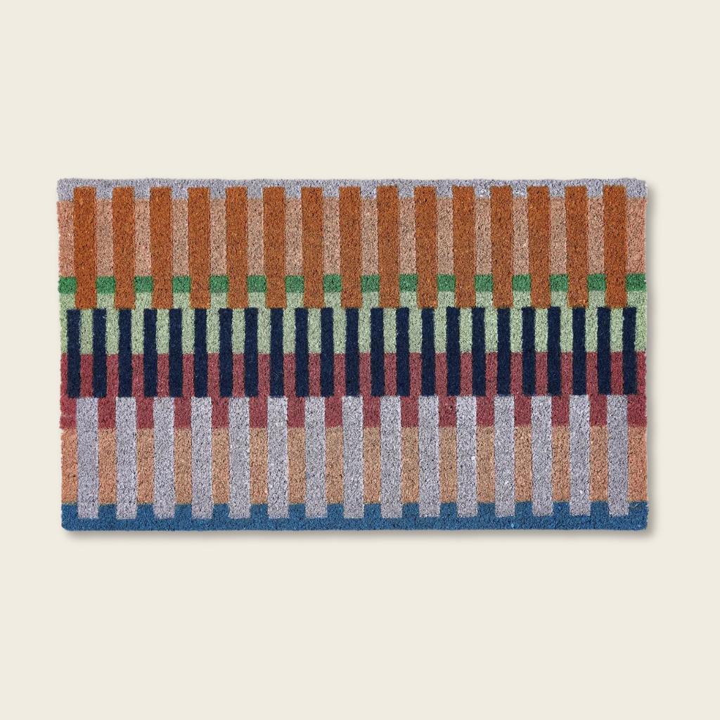 Coir Printed Door Mat - Stripe