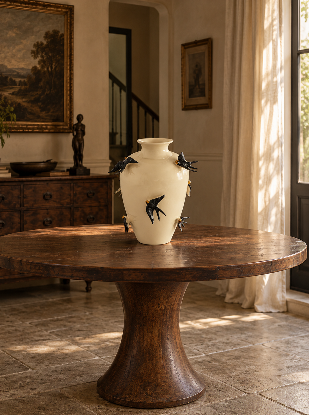 Bordallo Bird Spring Vase