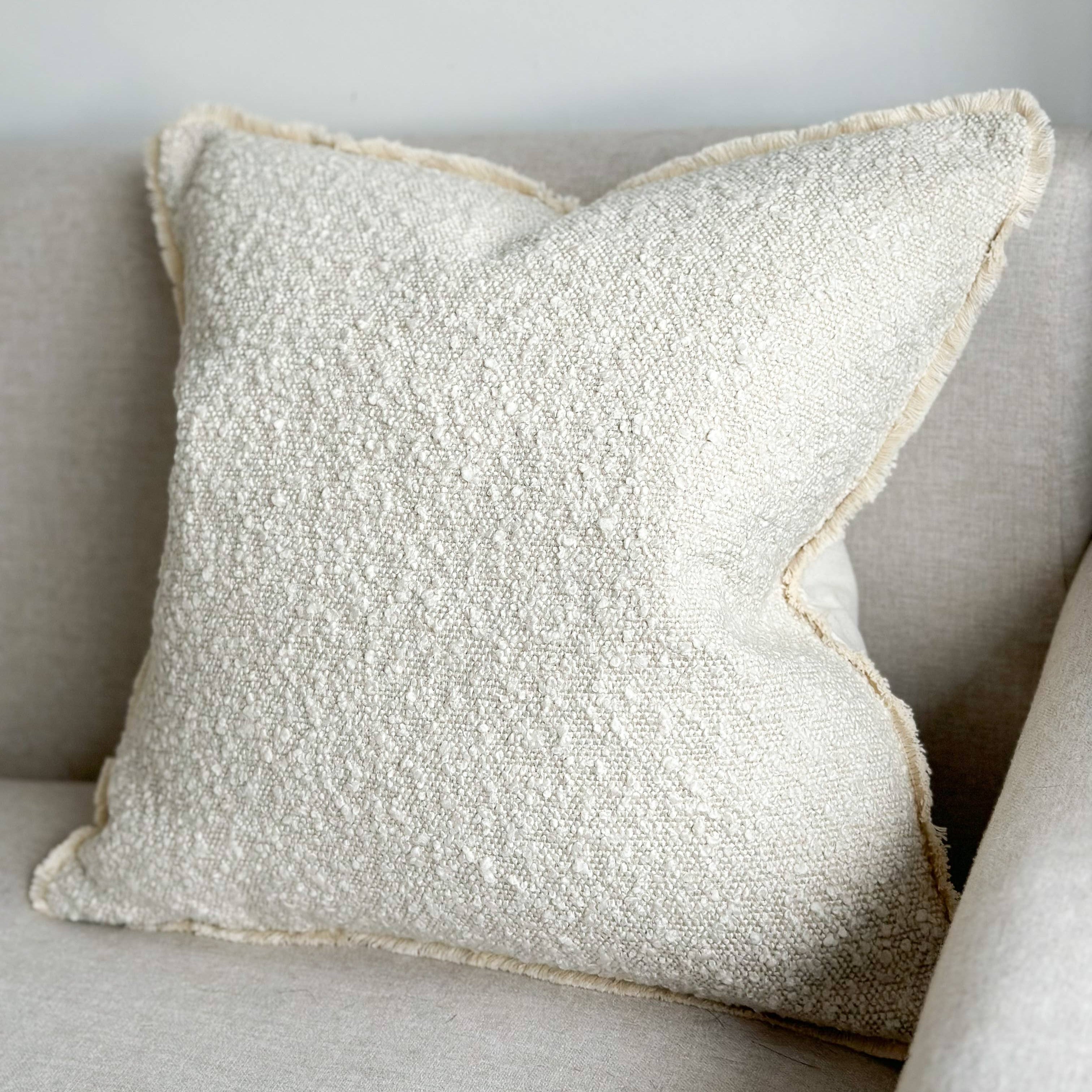Boucle Cushion Cover 65x65 – Cream