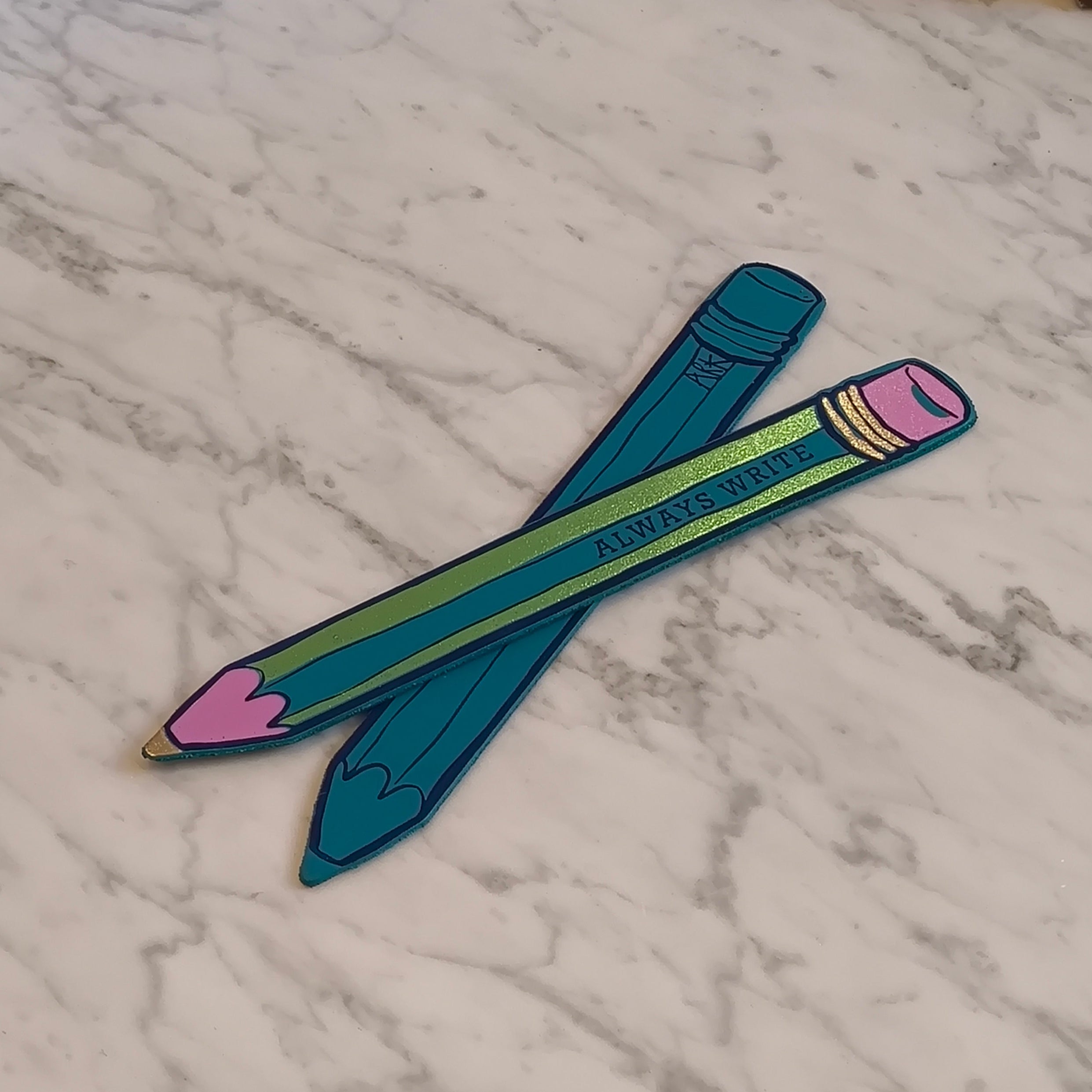 Leather Pencil Bookmark