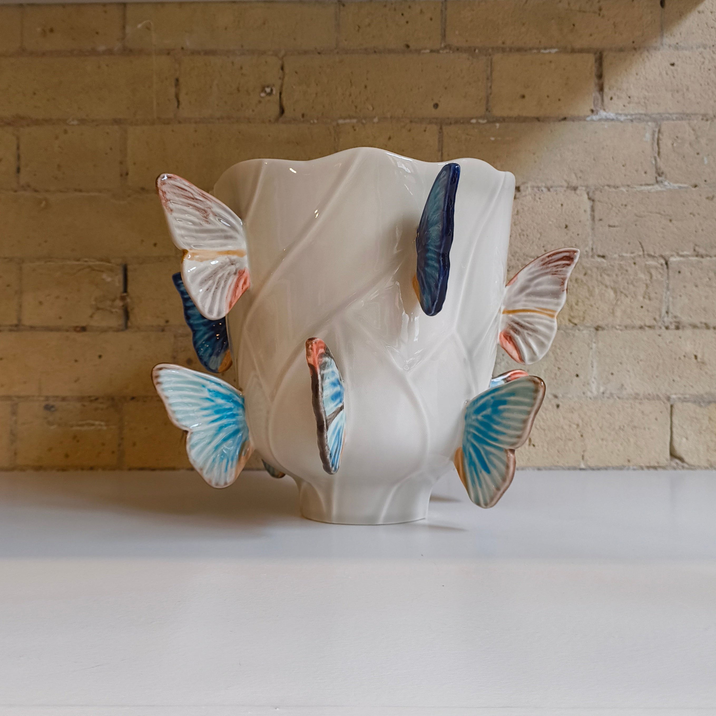 Cloudy Butterflies Decorative Vase - Bordallo