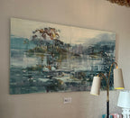 Mist Moving Trees, Oil on Canvas, 120x200cm - Katherine Le Hardy