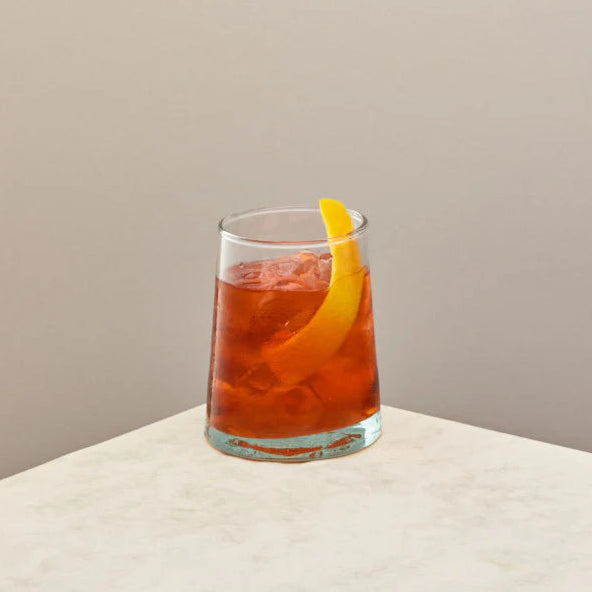 tumbler with negroni