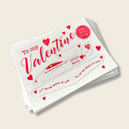 valentines card with popout aeroplane