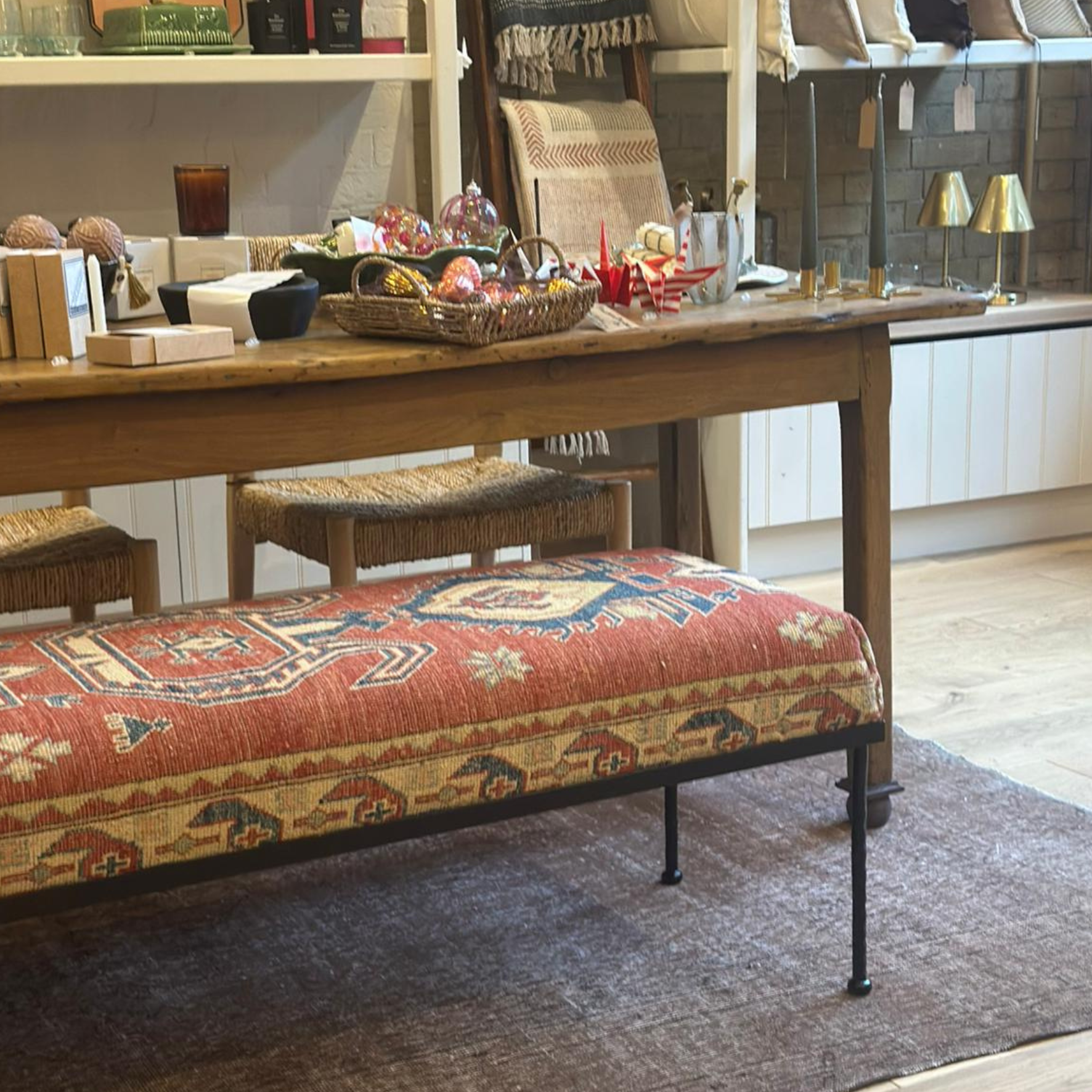 Hindley Upholstered Bench - Large