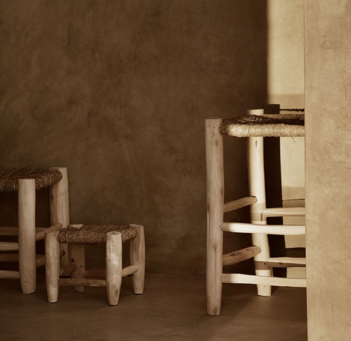 Doum Stool Palm Leaves Stool