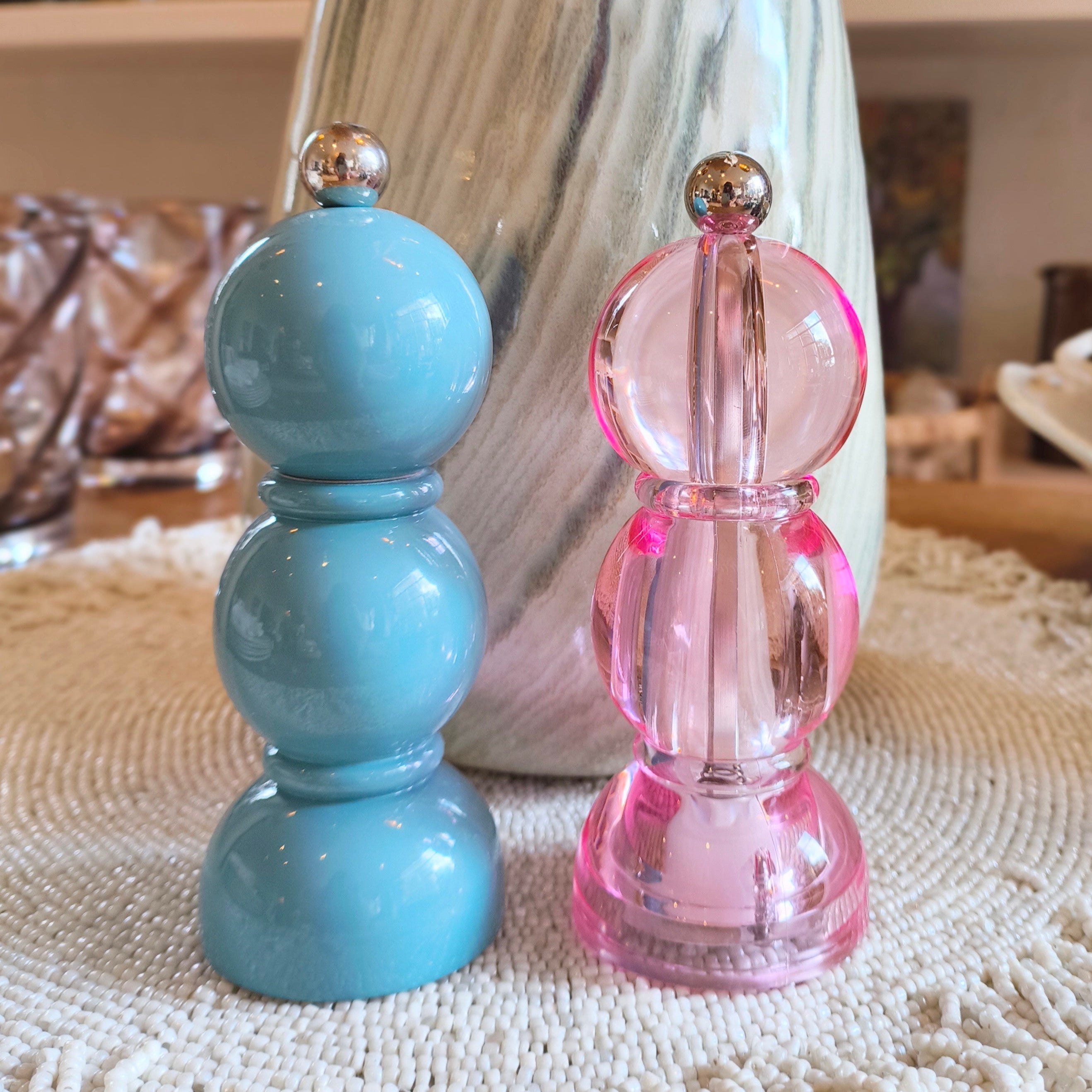 Chambray Bobbin Salt & Pepper Mill - Addison Ross